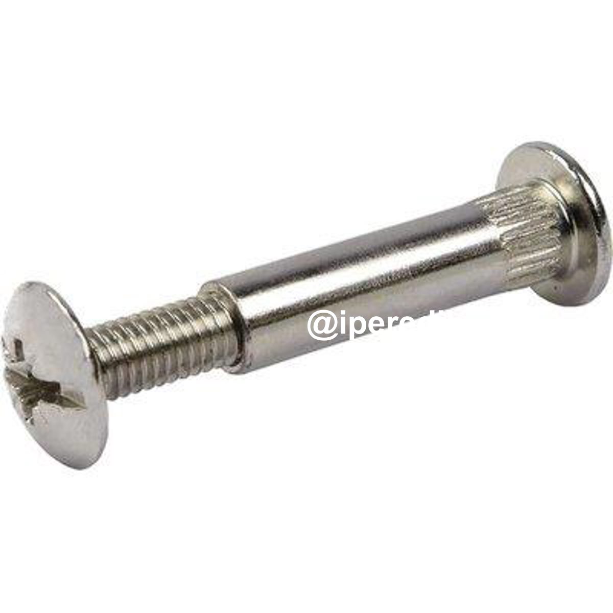 VITE GIUNZIONE MOBILI CANNOCCHIALE ACCIAIO NICHELATO MM 8 VITE M 6 MM 31/46