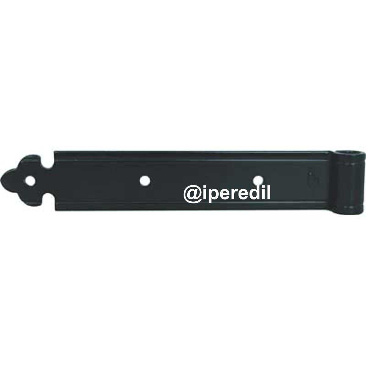 BANDELLA PERSIANA DRITTA VERNICIATA VALGARDENA DDF NERA OCCHIO DECENTRATO MM 35X200 PER PERNO MM 12 - 04381110