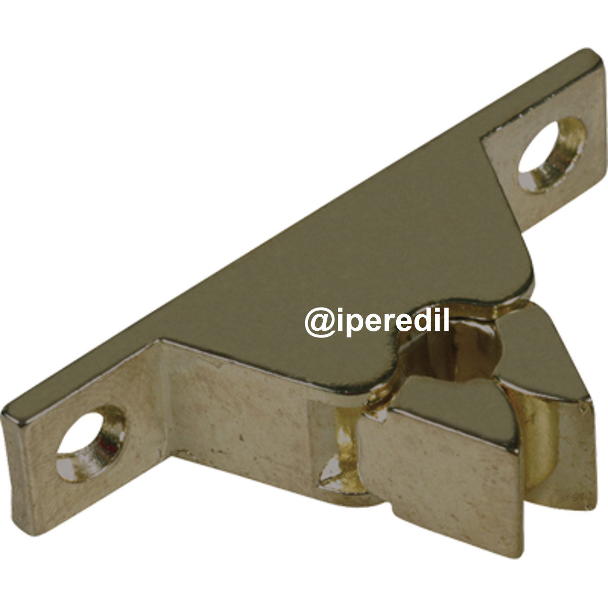 FERMAPORTA A PINZA OTTONE BRONZATO MM 60X14 H.MM 30