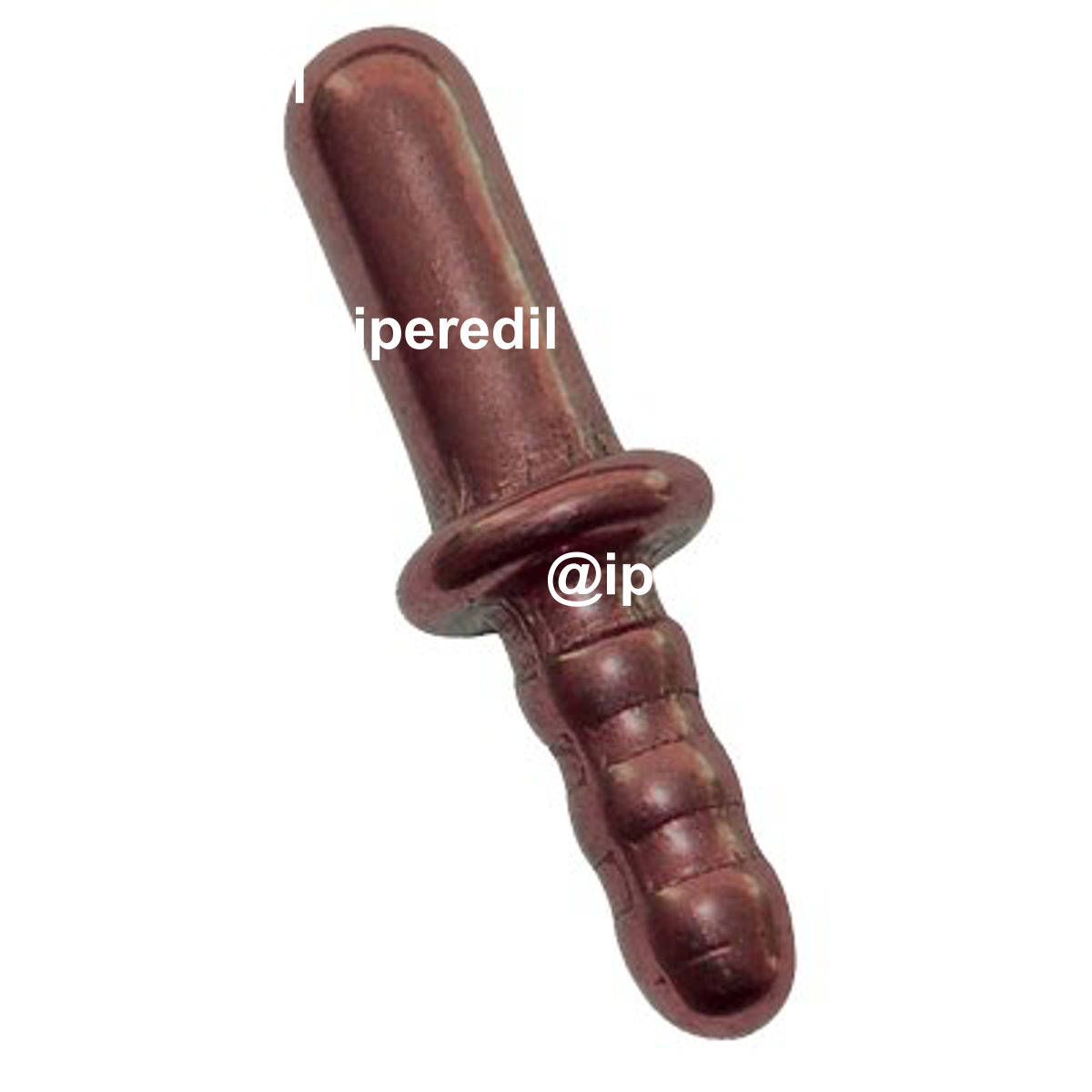 INCONTRO FERMAPORTA A PINZA A PIOMBARE MM 14X45 OTTONE BRONZATO