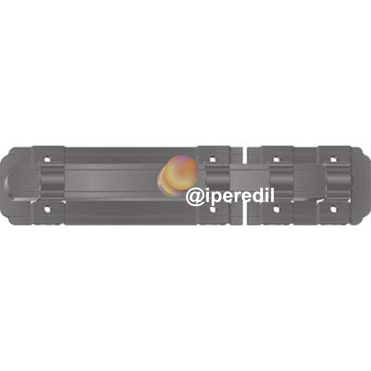 CATENACCIO TRAVERSO A FISSARE SMERALDA DDF VERN NERO MM 33X157 - 04383051