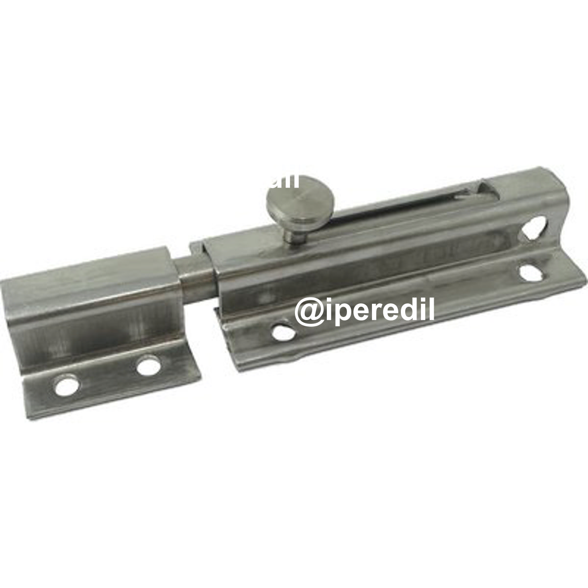 CATENACCIO PORTALUCCHETTO TONDO 15/I IBFM ACCIAIO INOX PIASTRA MM 33 CM 9/15