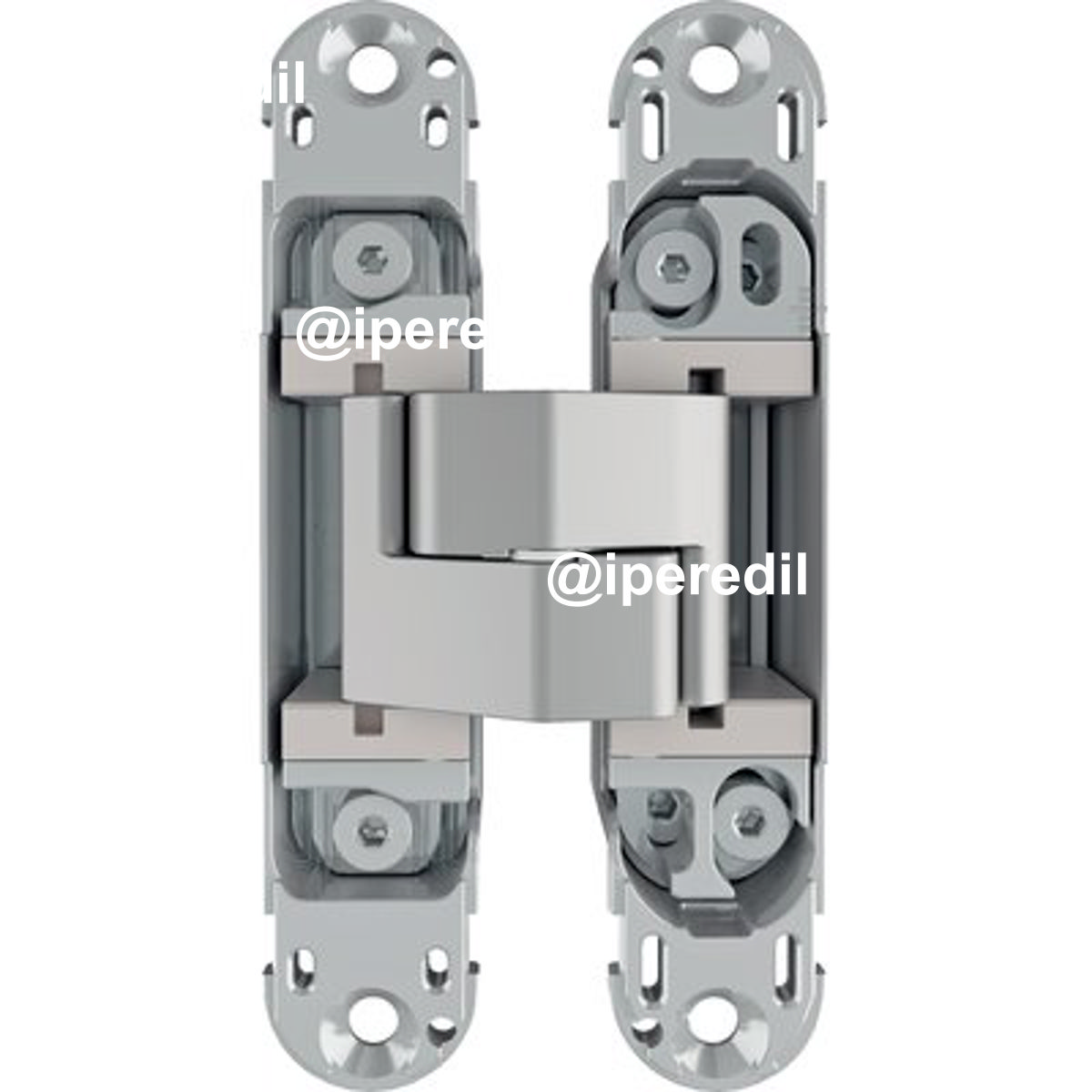 CERNIERE OVALI INVISIBILI ECLIPSE 3.2 AGB ACCIAIO NICHELATO MM 114X22,8 - 04383777