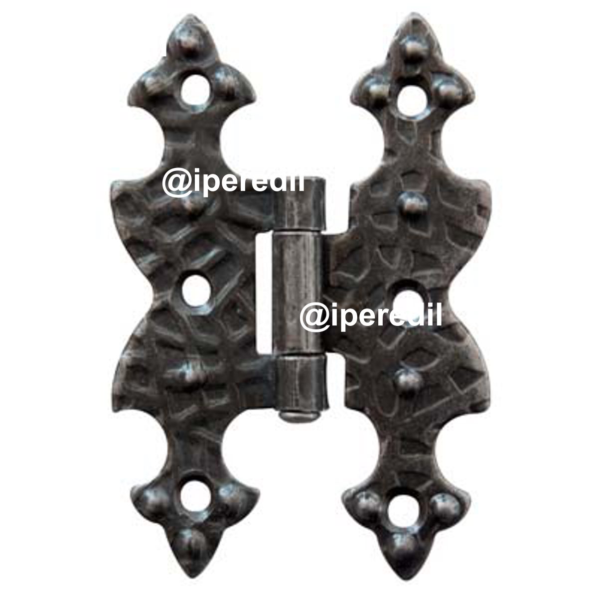 CERNIERA A BANDELLA DOPPIO T PIANA F.BATTUTO NERO SFUMATO MM 95X65