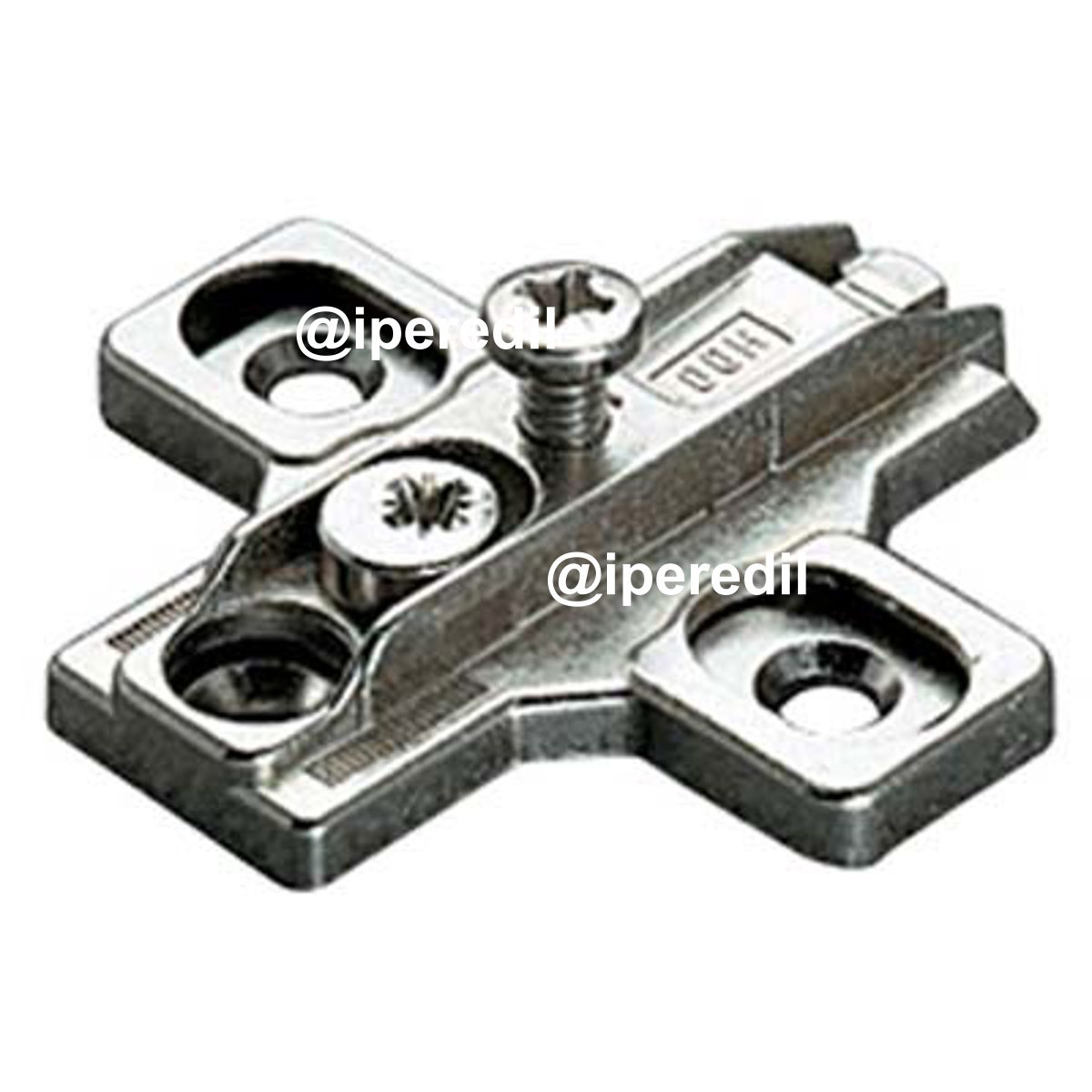 BASETTA CERNIERA INCASSO B2R3E SALICE ZAMA NICH REGISTRABILE H.MM 3 MM 37X32