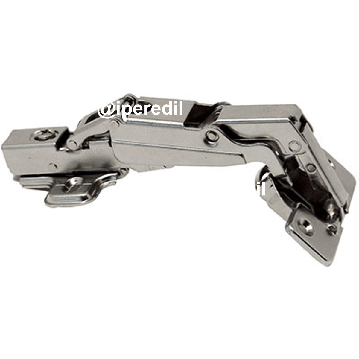 CERNIERA INCASSO 165° SERIE RALLENTATA + BASETTA COLLO 0 ACC NICH F.MM 35X11 REGISTRABILE