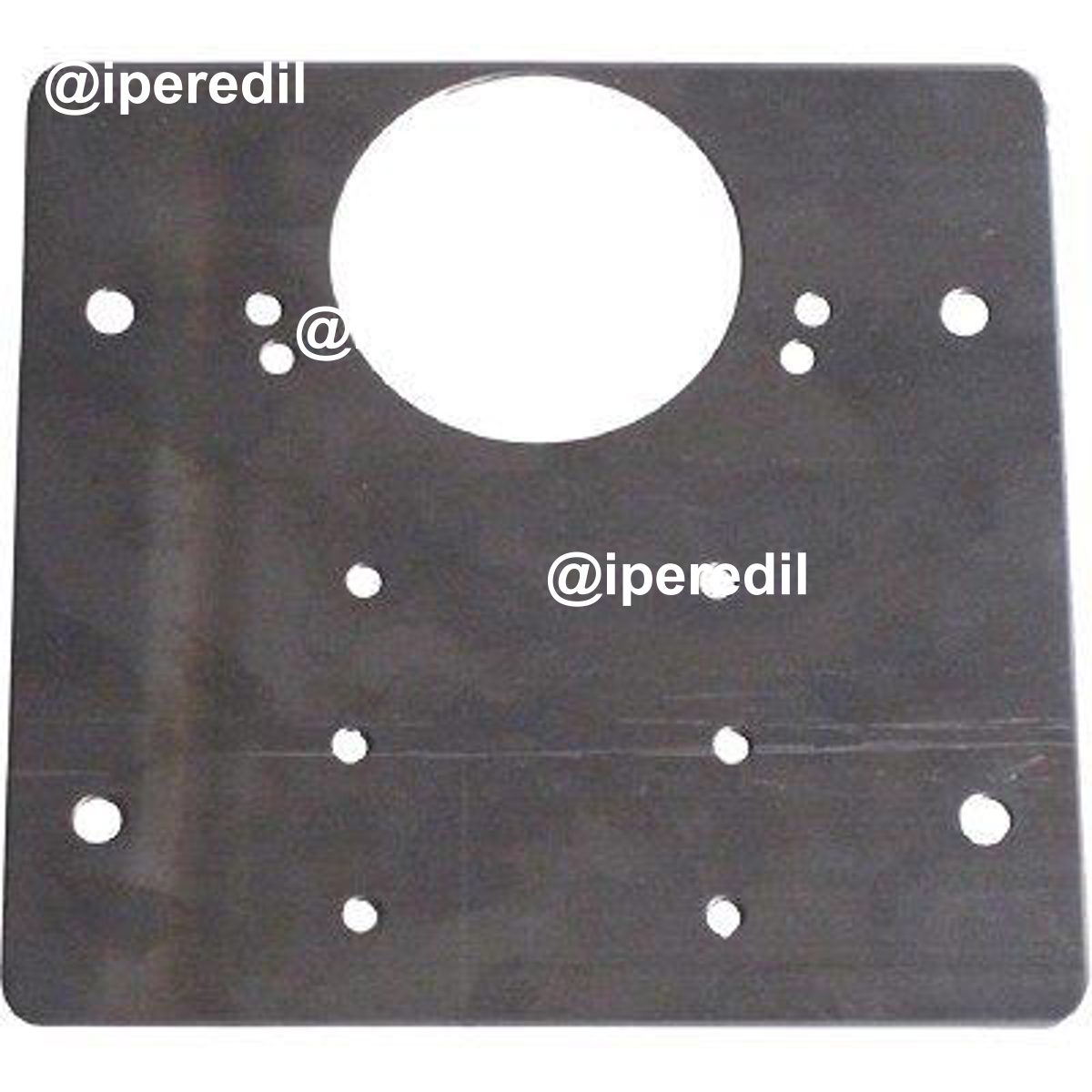 PIASTRA RIPARAZIONE X CERNIERE INCASSO 645 MINUTEX ACCIAIO ZINCATO MM 90X90 SP. MM 1+FORO DIAM.MM 35