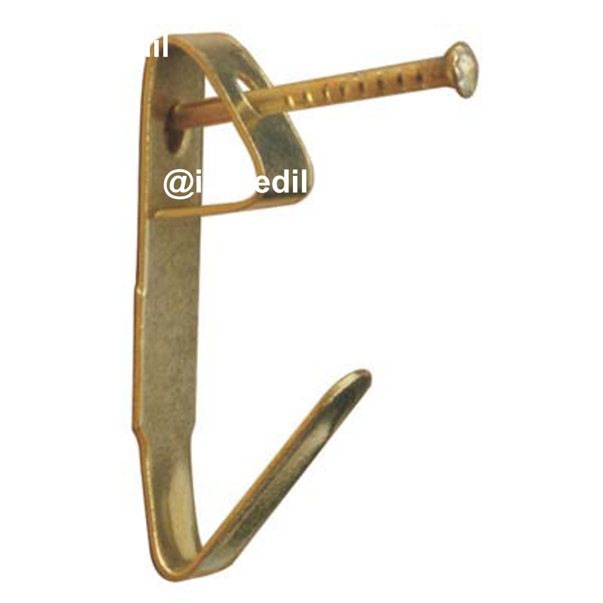 GANCIO QUADRO A X SINGOLO FERRO OTTONATO CF=PZ 10 N°2
