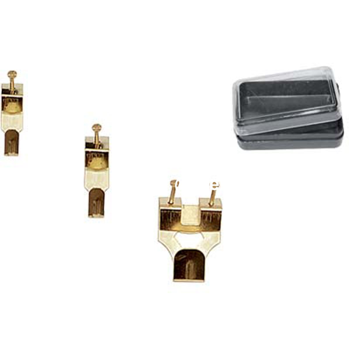 GANCIO QUADRO A X DOPPIO PRONTY FERRO OTTONATO CF=PZ 3 N°3