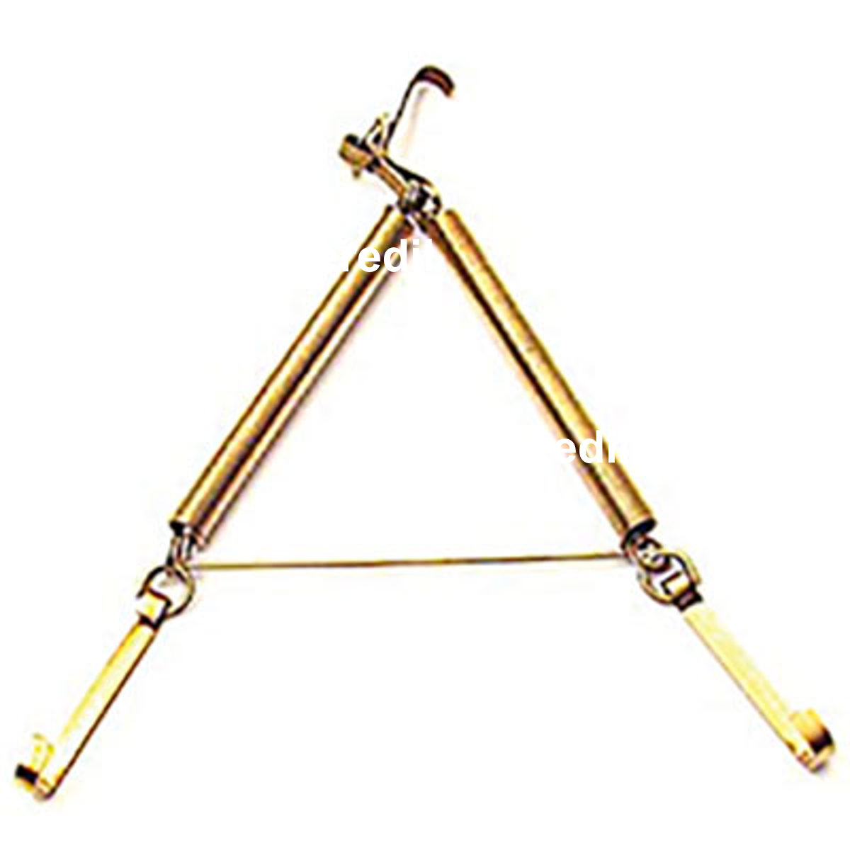 APPENDIPIATTI A MOLLA FERRO OTTONATO N°1 CM 12/16