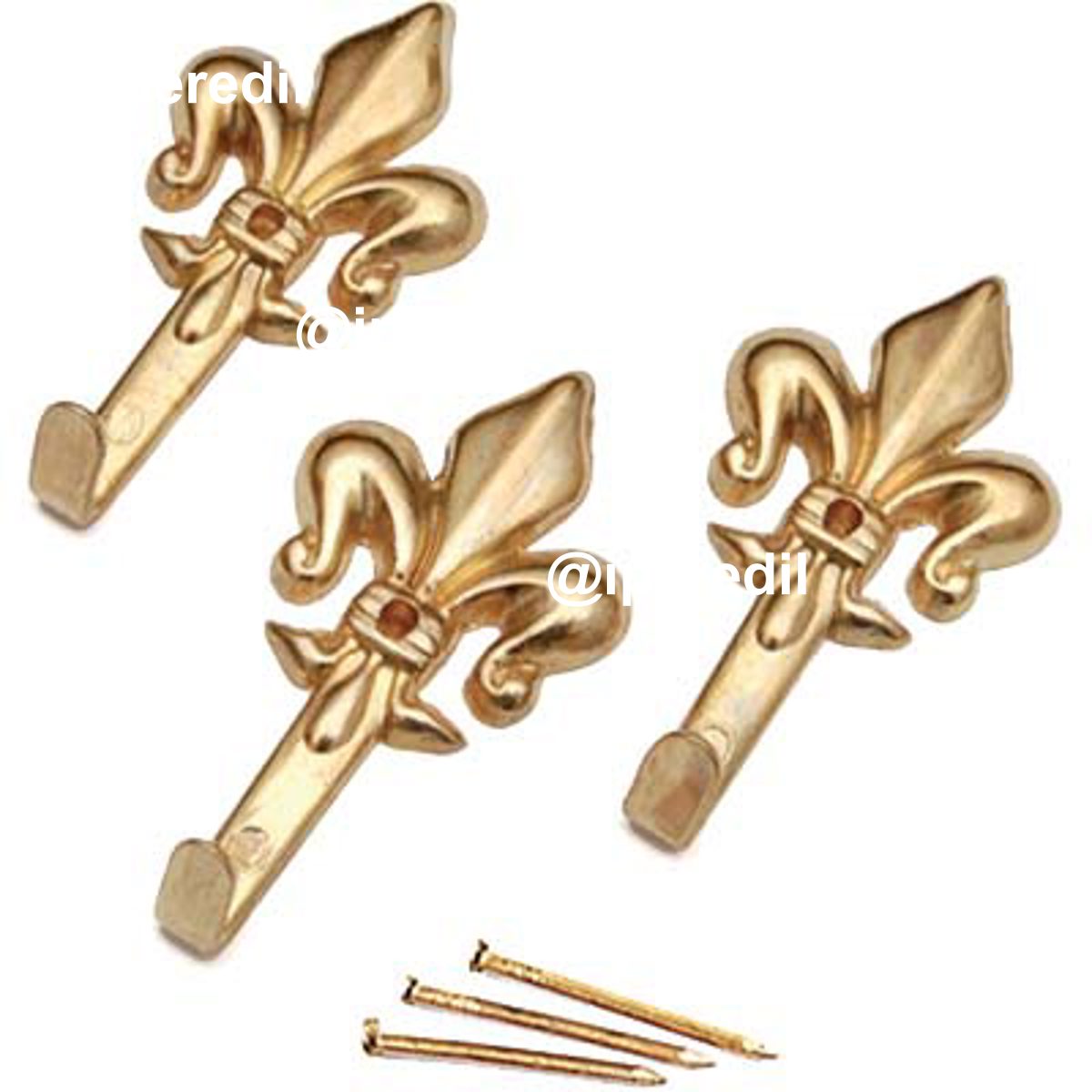 GANCIO QUADRO GIGLIO PRONTY FERRO ORO MM 47 CF=PZ 3