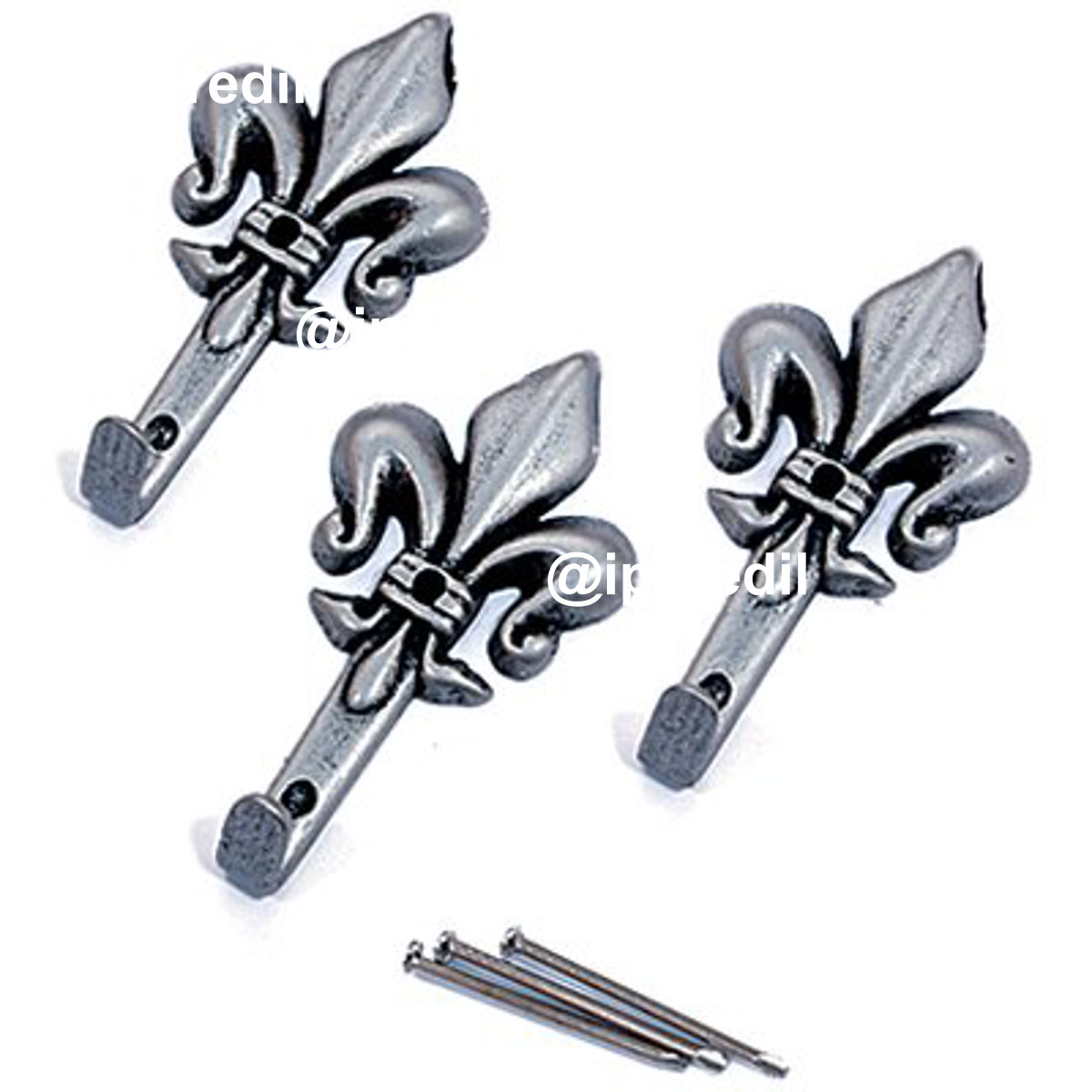 GANCIO QUADRO GIGLIO PRONTY FERRO ARGENTO MM 47 CF=PZ 3