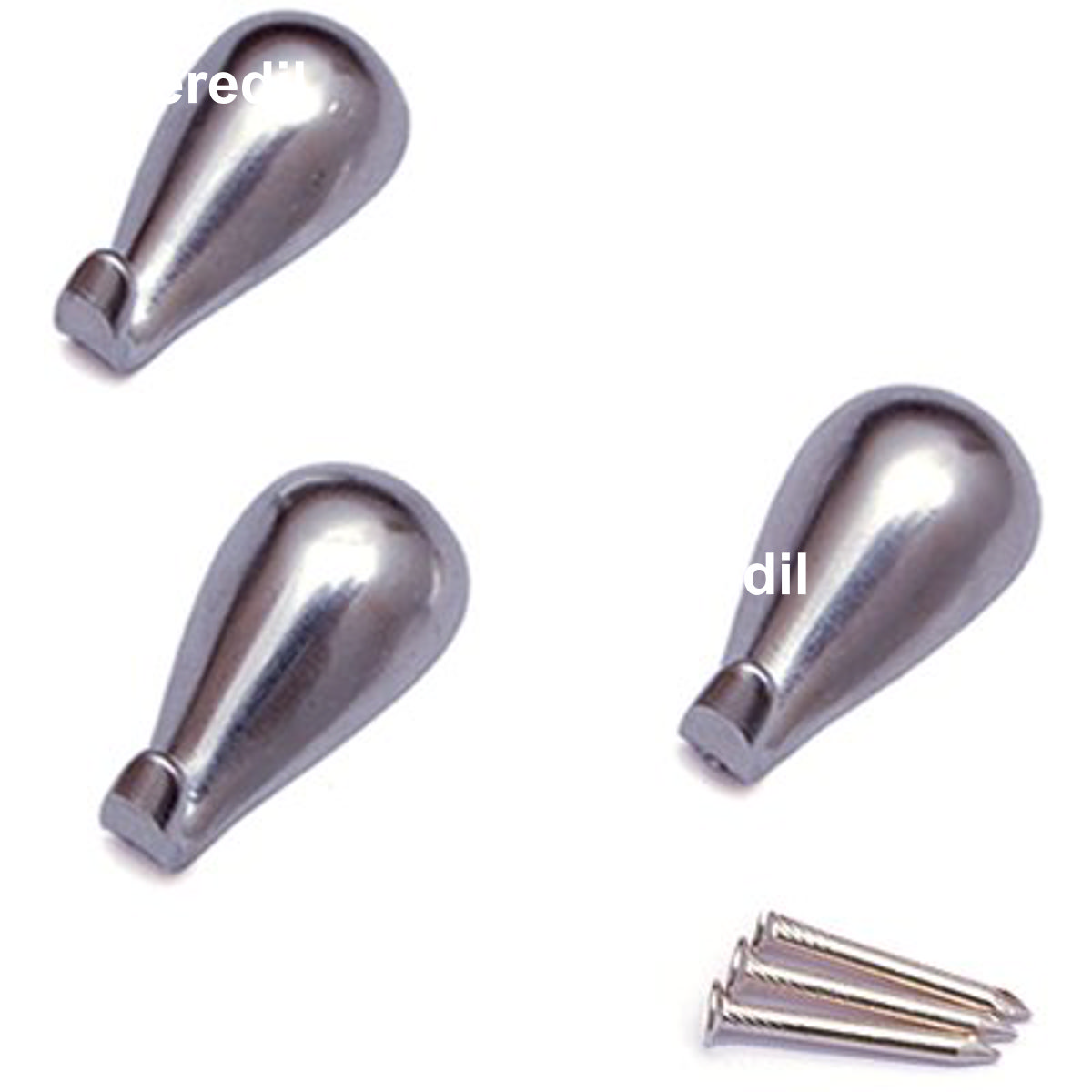 GANCIO QUADRO GOCCIA PRONTY FERRO CROMO MM 27 CF=PZ 3