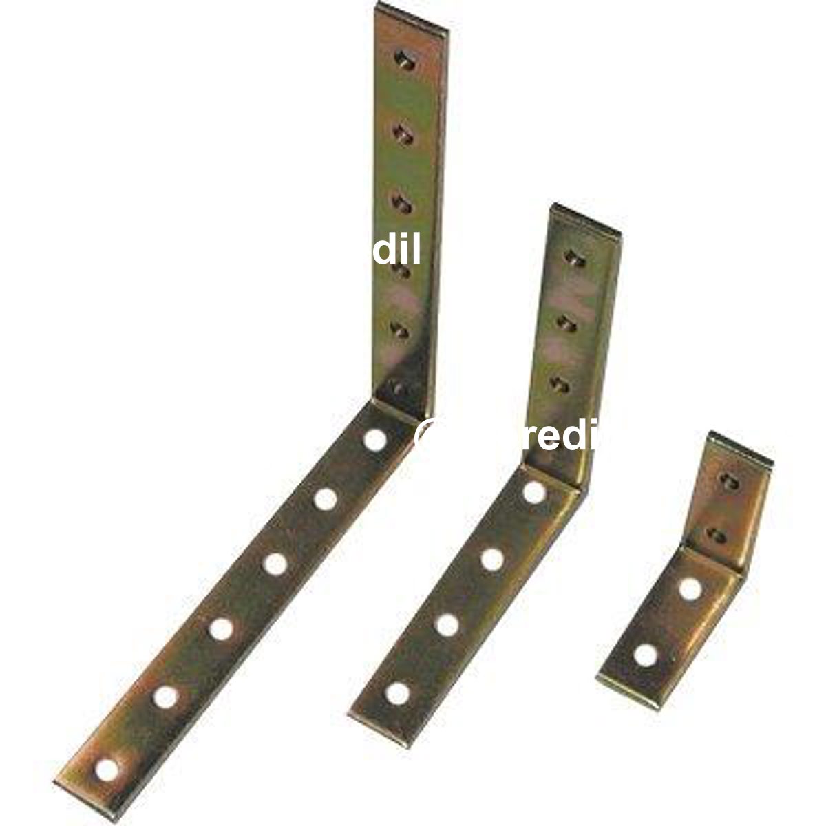 ANGOLARE GAZEBO RINFORZO PIEGATO 90° PESANTE 867 ZINCATO GIALLO S.MM 4,0 MM 100X100X20