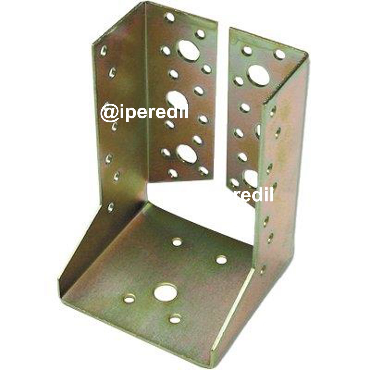 GIUNZIONE GAZEBO ESTREMITA ALI INTERNE 796 ZINCATA GIALLA S.MM 2,0 MM 100X 90