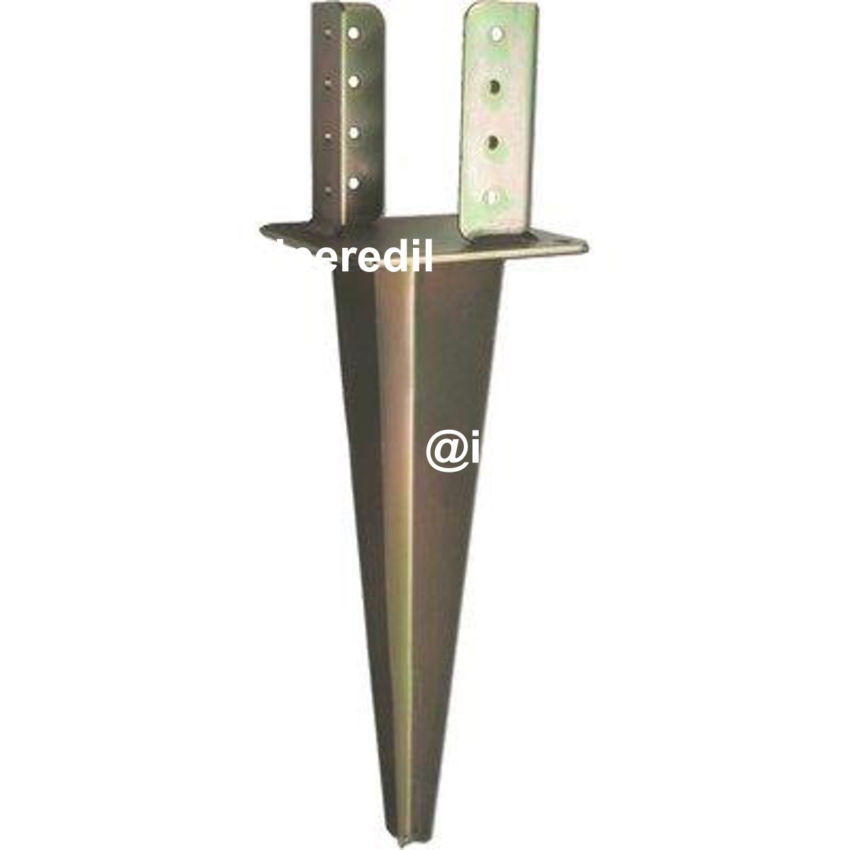 SUPPORTO GAZEBO QUADRO A CONFICCARE 955 ZINCATO GIALLO S.MM 4,0 MM 70X70
