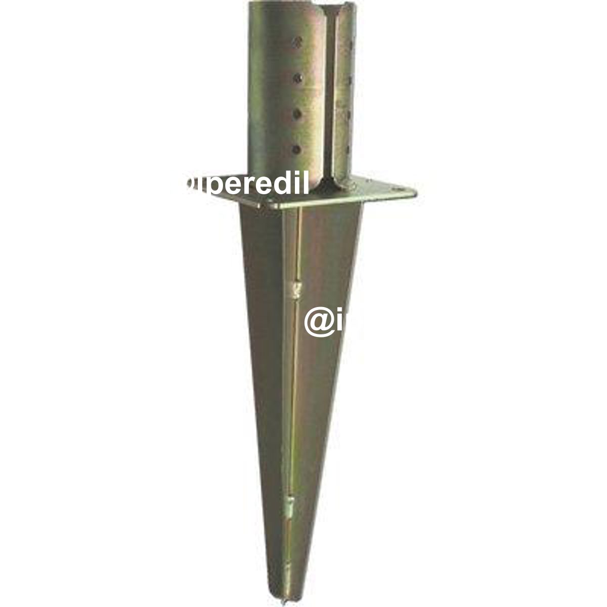 SUPPORTO GAZEBO TONDO A CONFICCARE 956 ZINCATO GIALLO S.MM 4,0 MM 100