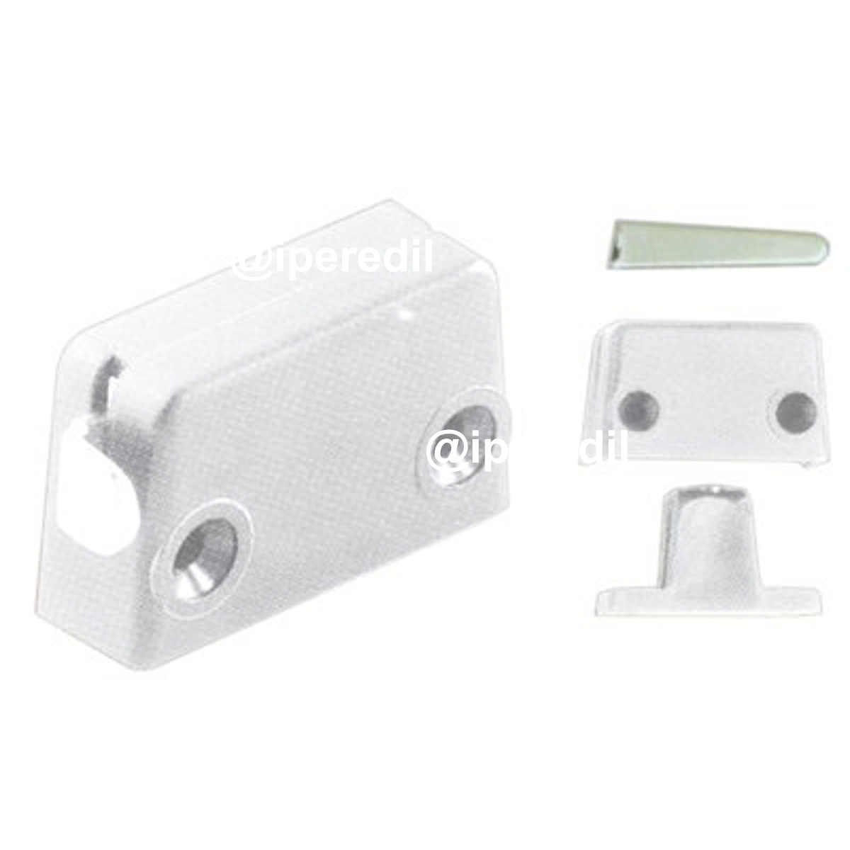 GIUNZIONE ASSEMBLAGGIO A CUNEO PLASTICA BIANCA MM 47X28X15