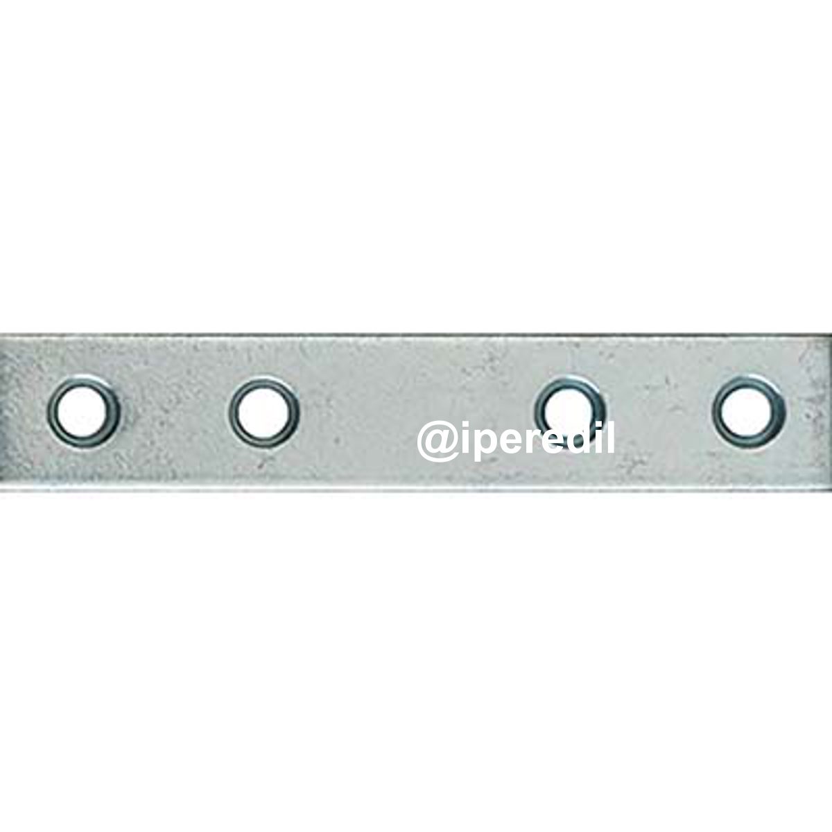 LASTRINA 4 FORI DRITTA ZINCATA S.MM 2,0 CF=PZ 100 CM 6X1,5