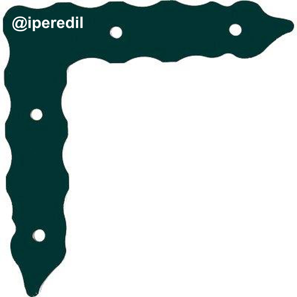 SQUADRETTA PESANTE 965 ACCIAIO VERNICIATO GHISA S.MM 5,5CM 20X20X5.5