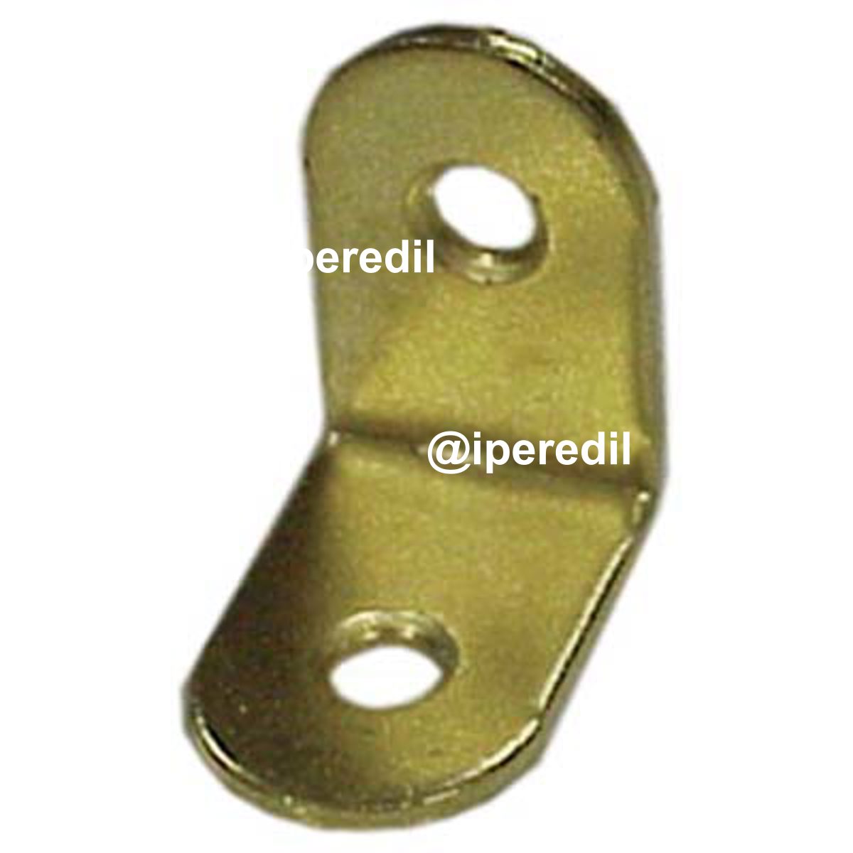 MENSOLINA REGGIPIANO A SQUADRA BORDO TONDO ACCIAIO OTTONATO MM 25X25 CF=PZ 100
