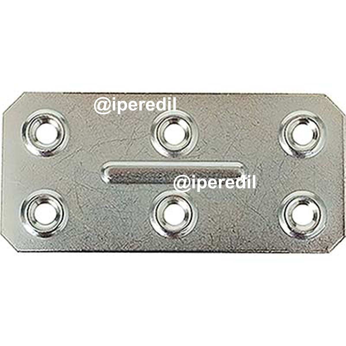 GIUNZIONE 6 FORI DRITTA ZINCATA S.MM 1,0 CF=PZ 100 CM 4X8,6