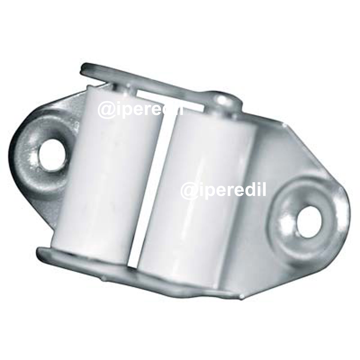 GUIDACINGHIA A RULLI FORI VERTICALI ZINCATO RULLI NYLON H.MM 45