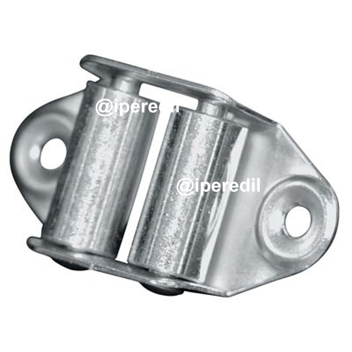 GUIDACINGHIA A RULLI FORI VERTICALI ZINCATO RULLI ACCIAIO H.MM 45