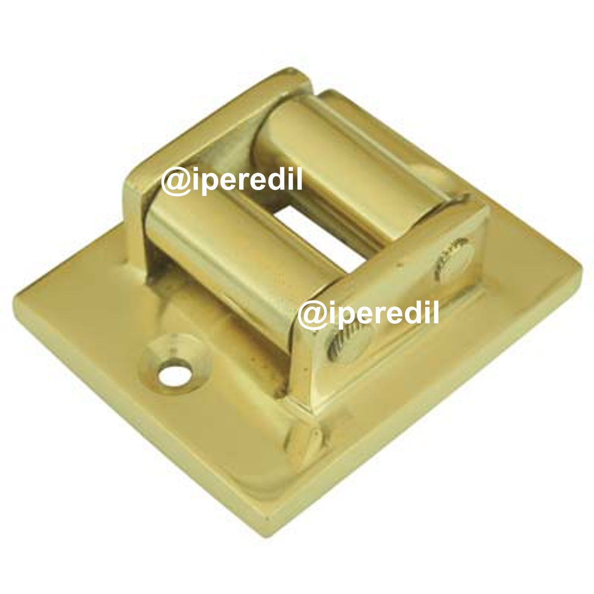 GUIDACINGHIA A RULLI FORI VERTICALI COTTALI OTTONE LUCIDO MM 45X60