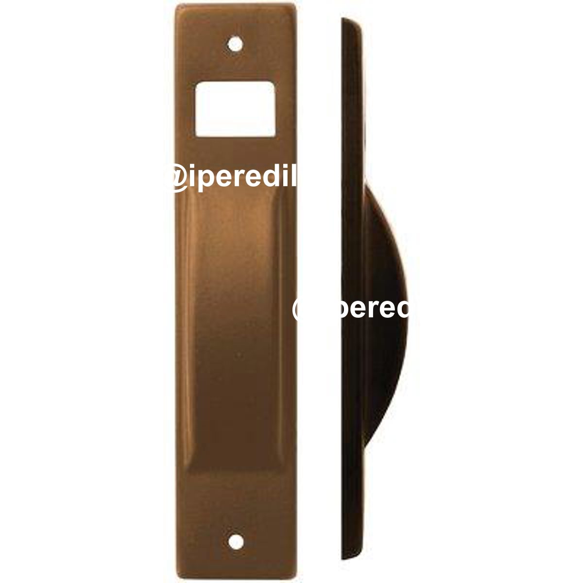 PLACCA AVVOLGITORE A SEMINCASSO ACCIAIO VERNICIATA BRONZO MM 40X195