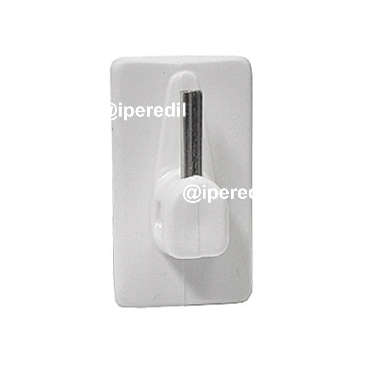 GANCIO BRIS BRIS BASE PLASTICA RAMPINO METALLO MM 18X32 BIANCO CF=PZ 100