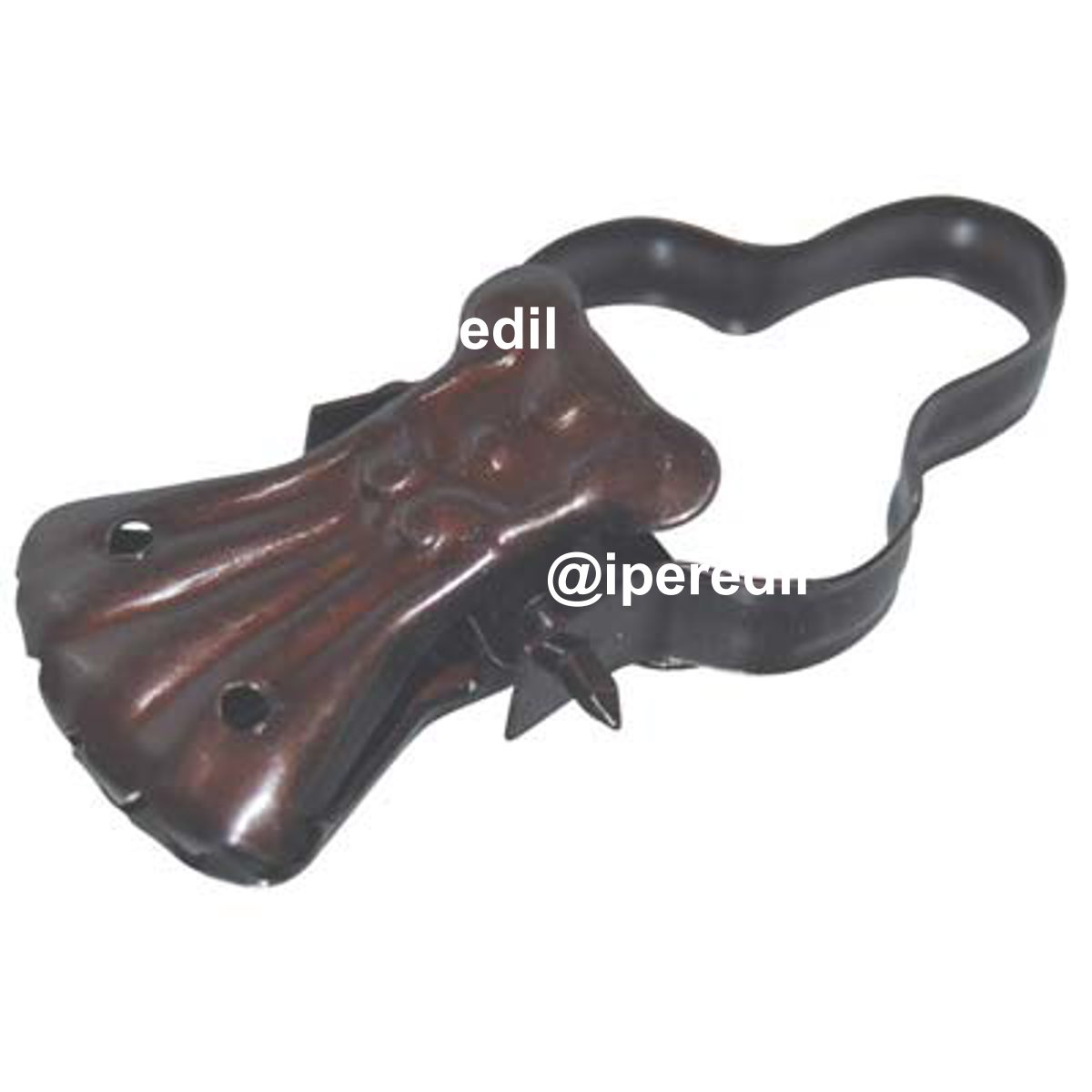 PINZA BAROCCO X ANELLO TENDA ACCIAIO BRONZATO + ARCO