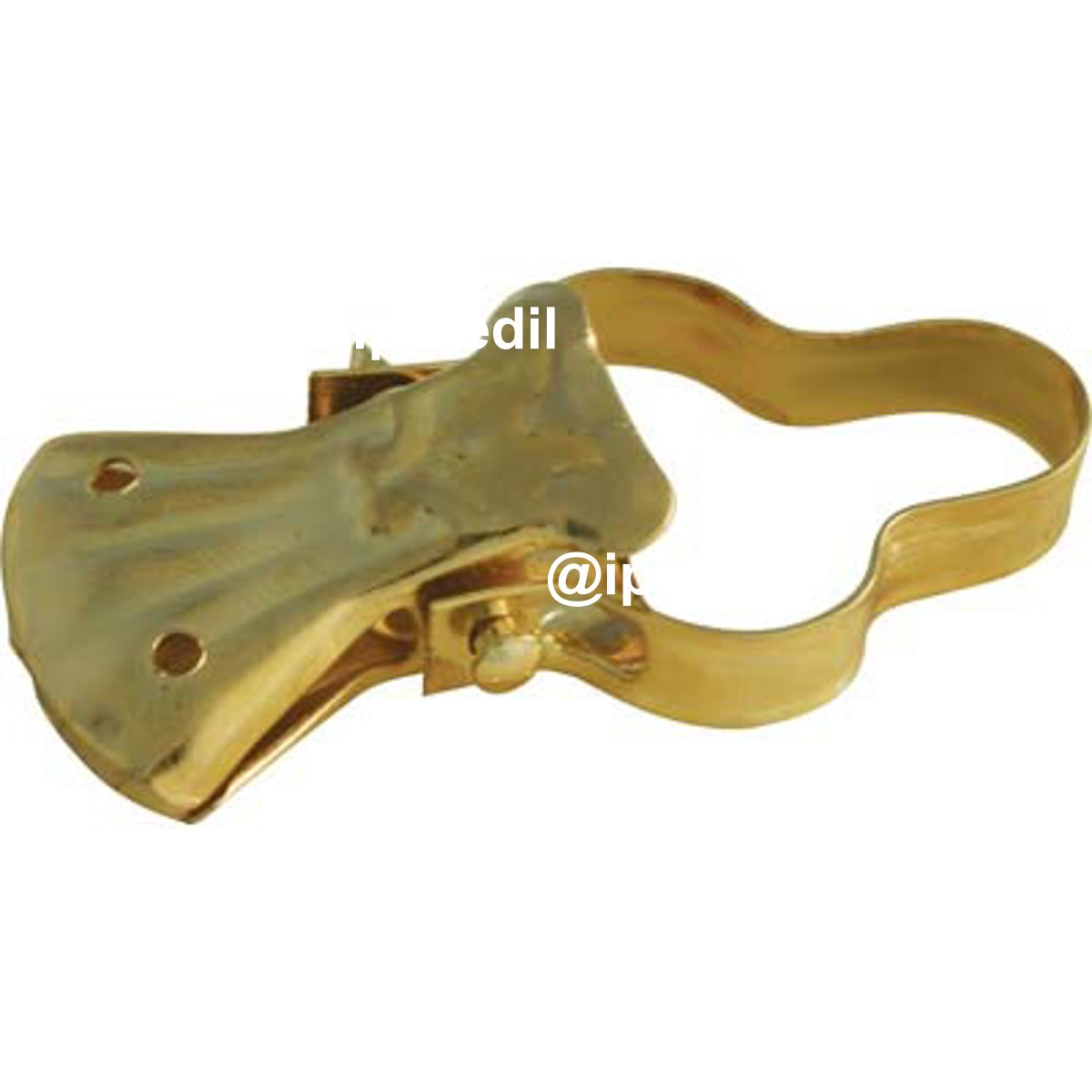 PINZA BAROCCO X ANELLO TENDA ACCIAIO OTTONATO + ARCO