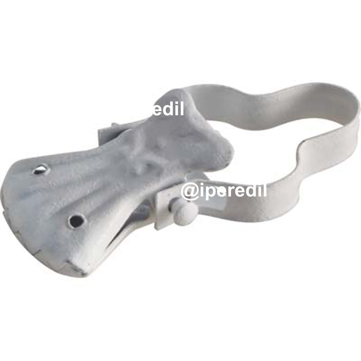PINZA BAROCCO X ANELLO TENDA ACCIAIO BIANCO + ARCO