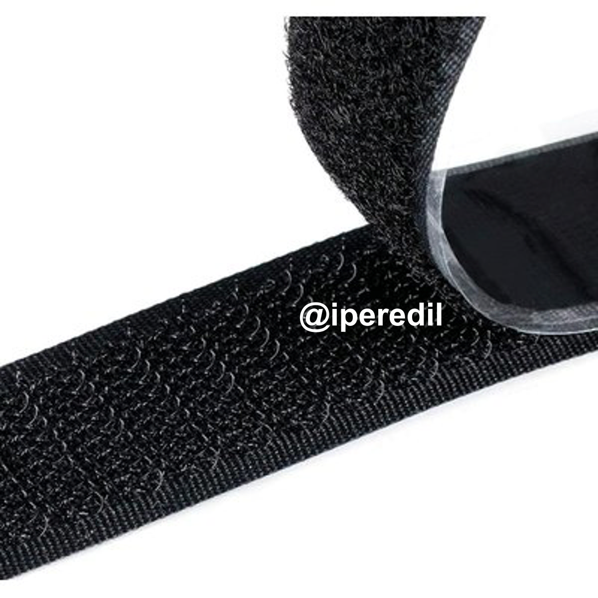 VELCRO ADESIVO TENDA MASCHIO FEMMINA NERO H.CM 2 MT 25