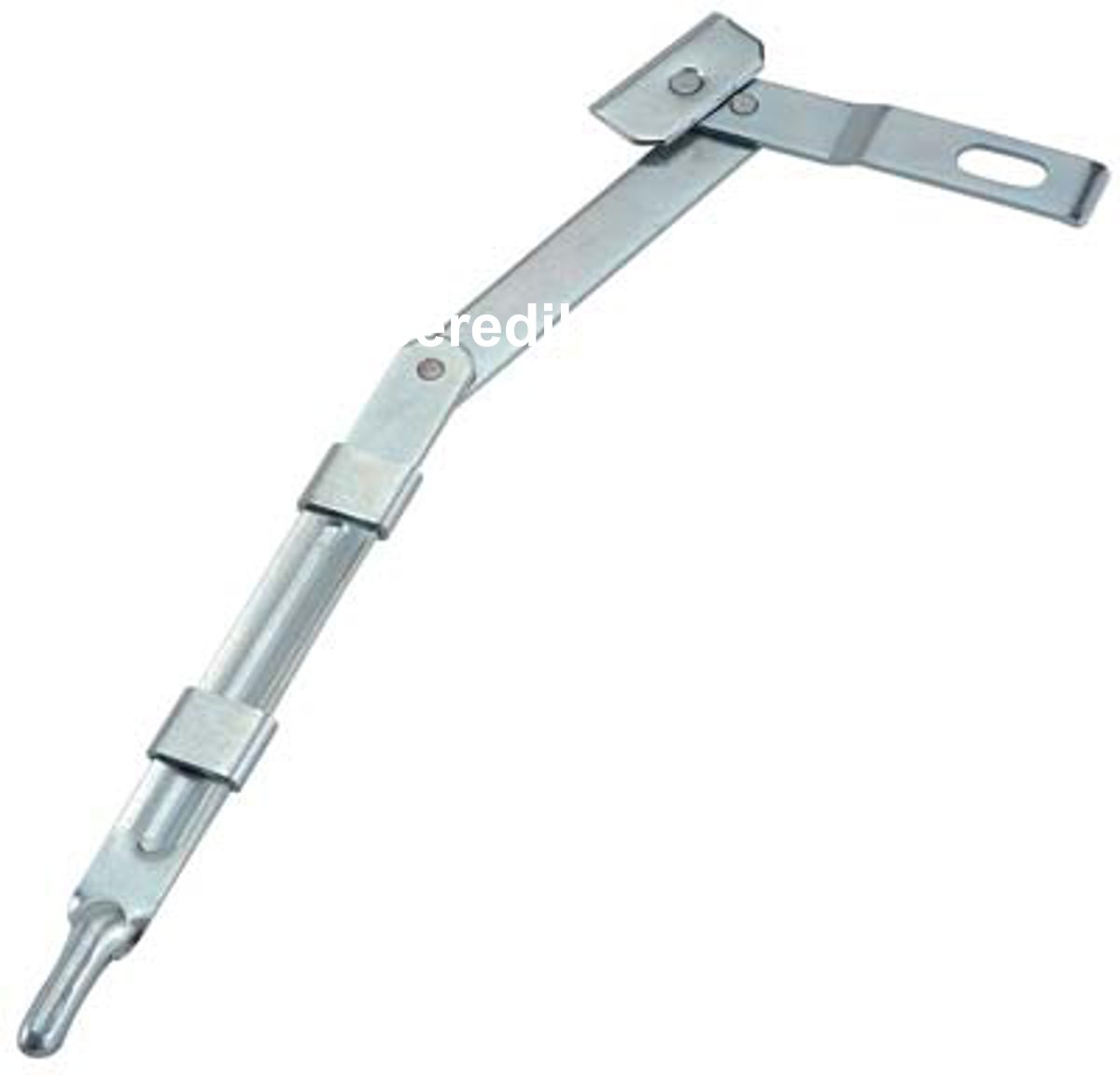 PALETTO A SALDARE A LEVA 305 COMBI ZINCATO 2 SNODI DOPPIA GUIDA PASSANTE MM 605 - 04391106