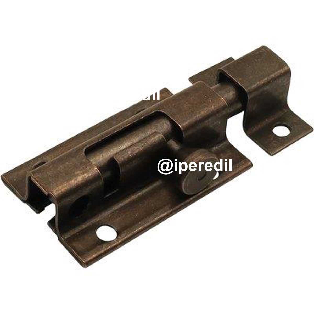 CATENACCIO PORTALUCCHETTO TONDO 15 IBFM BRONZATO PIASTRA MM 33 CM 5/7