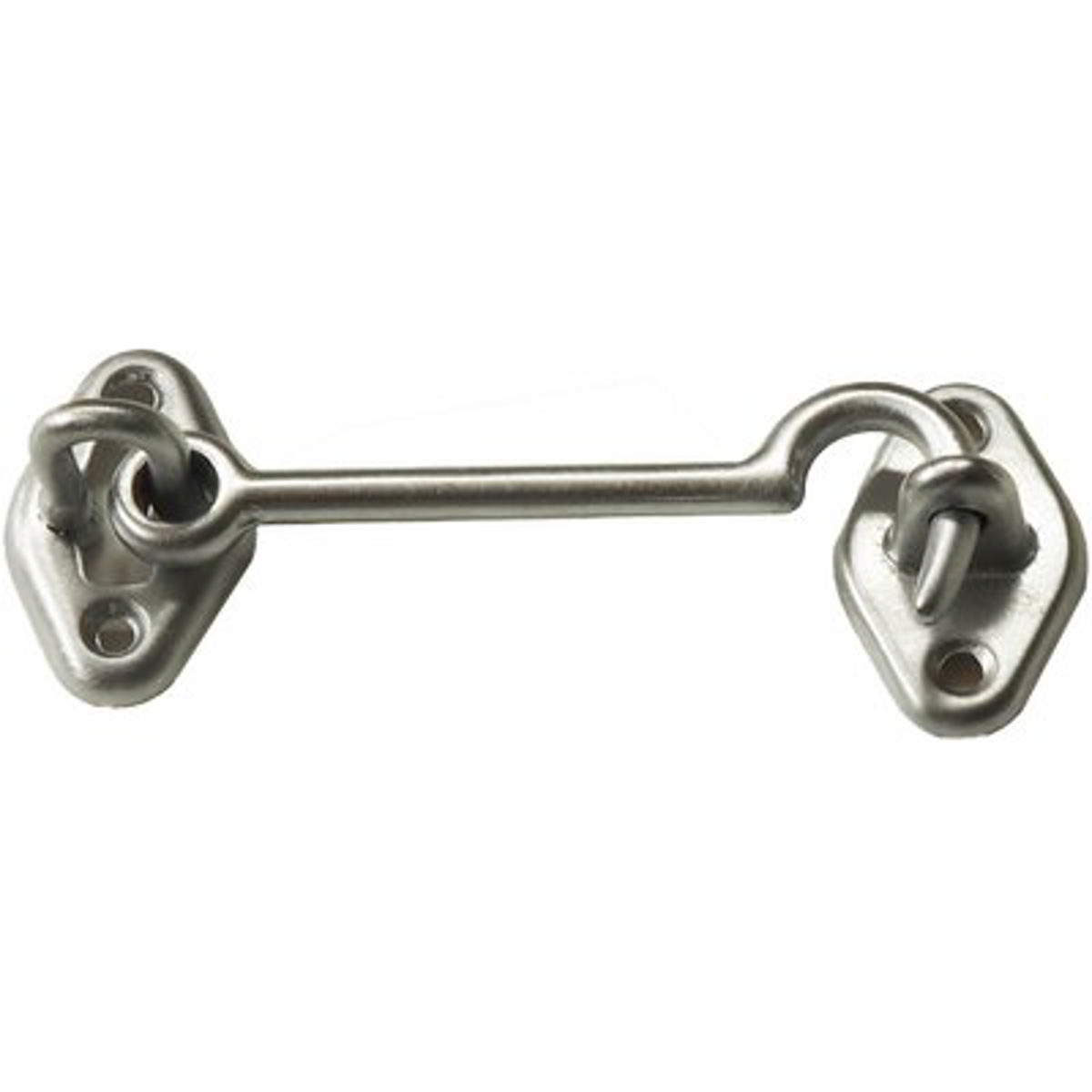 FERMAPERSIANE A GANCIO OTTONE CROMO SATINATO + PIASTRINA MM 80