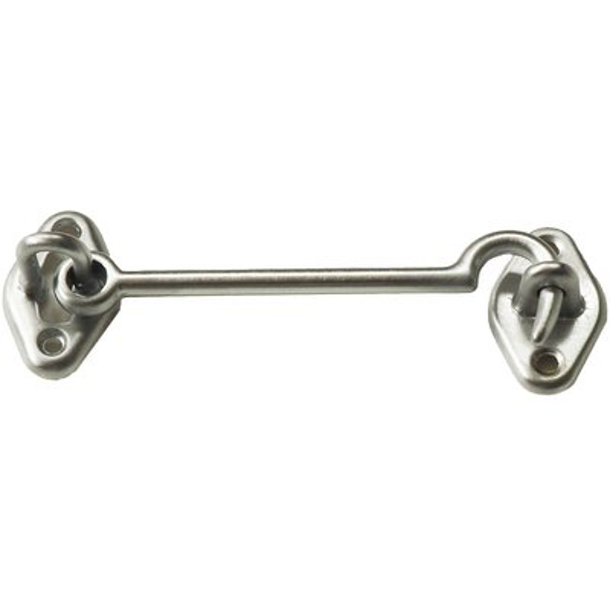 FERMAPERSIANE A GANCIO OTTONE CROMO SATINATO + PIASTRINA MM 100