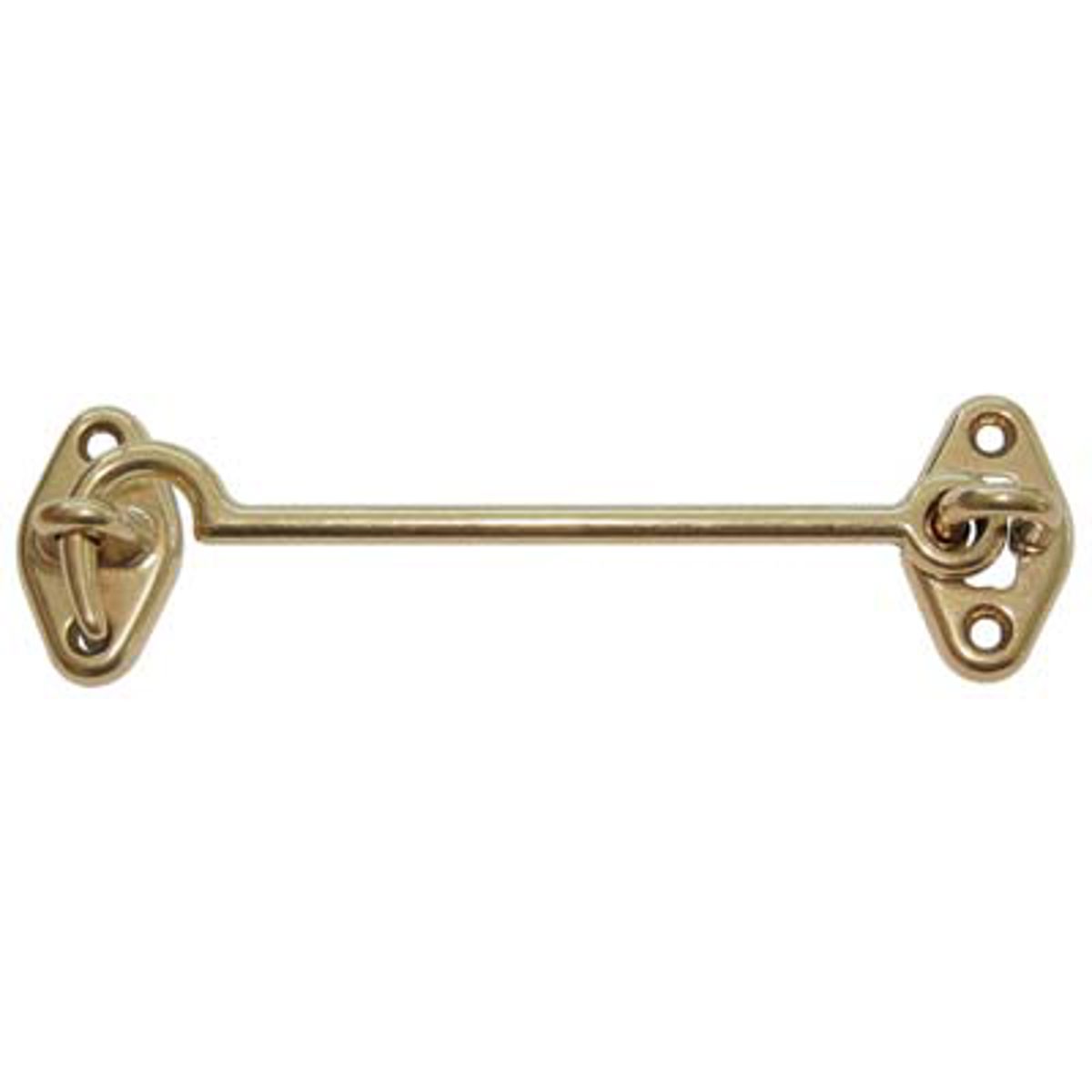 FERMAPERSIANE A GANCIO OTTONE LUCIDO + PIASTRINA MM 80