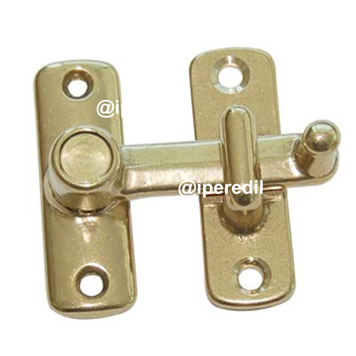 TAVELLINO A SCATTO OTTONE LUCIDO MM 16X50 H.MM 19 + INCONTRO MM 16X50 I.MM 15