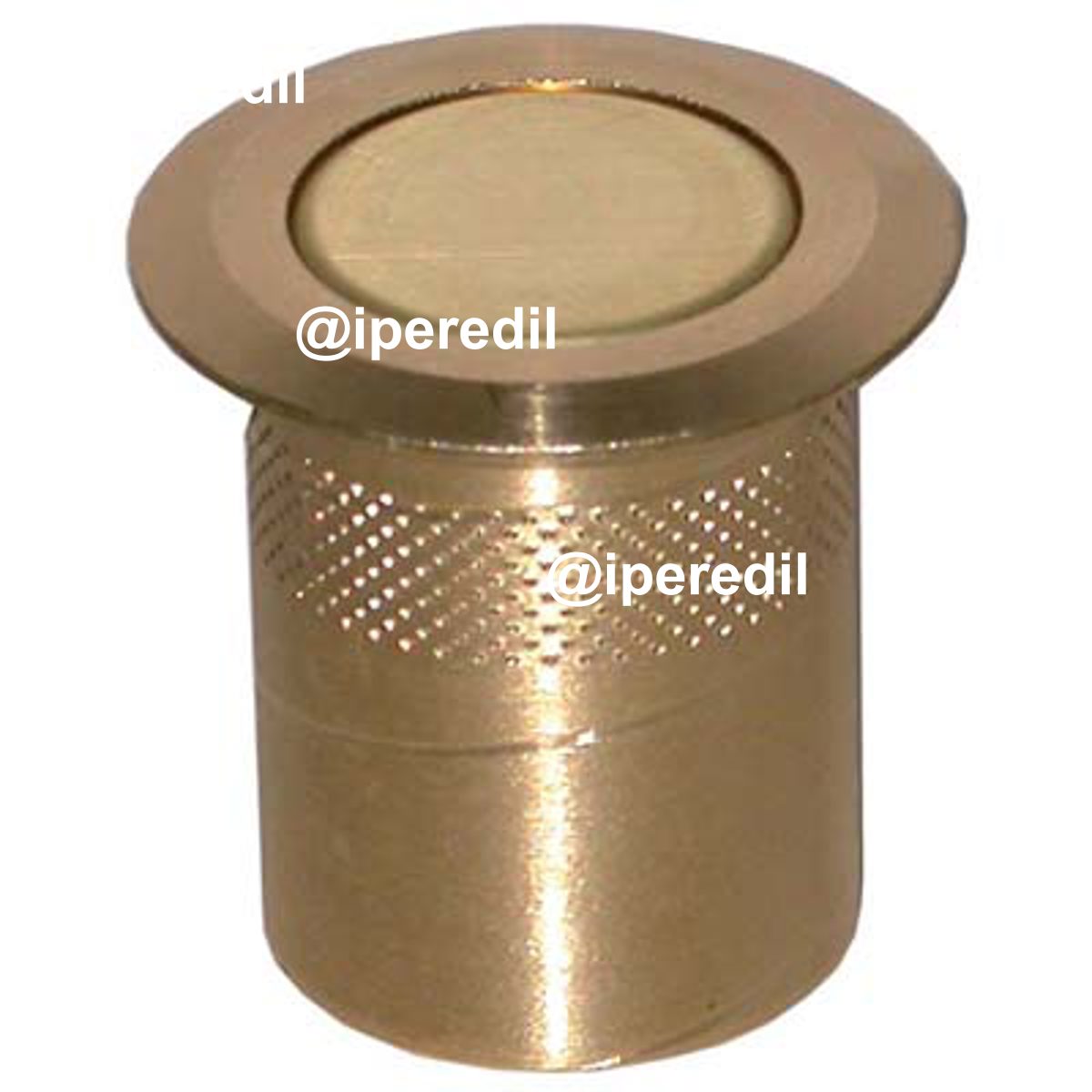 POZZETTO A MOLLA X ASTA CREMONESE OTTONE LUCIDO MM 22