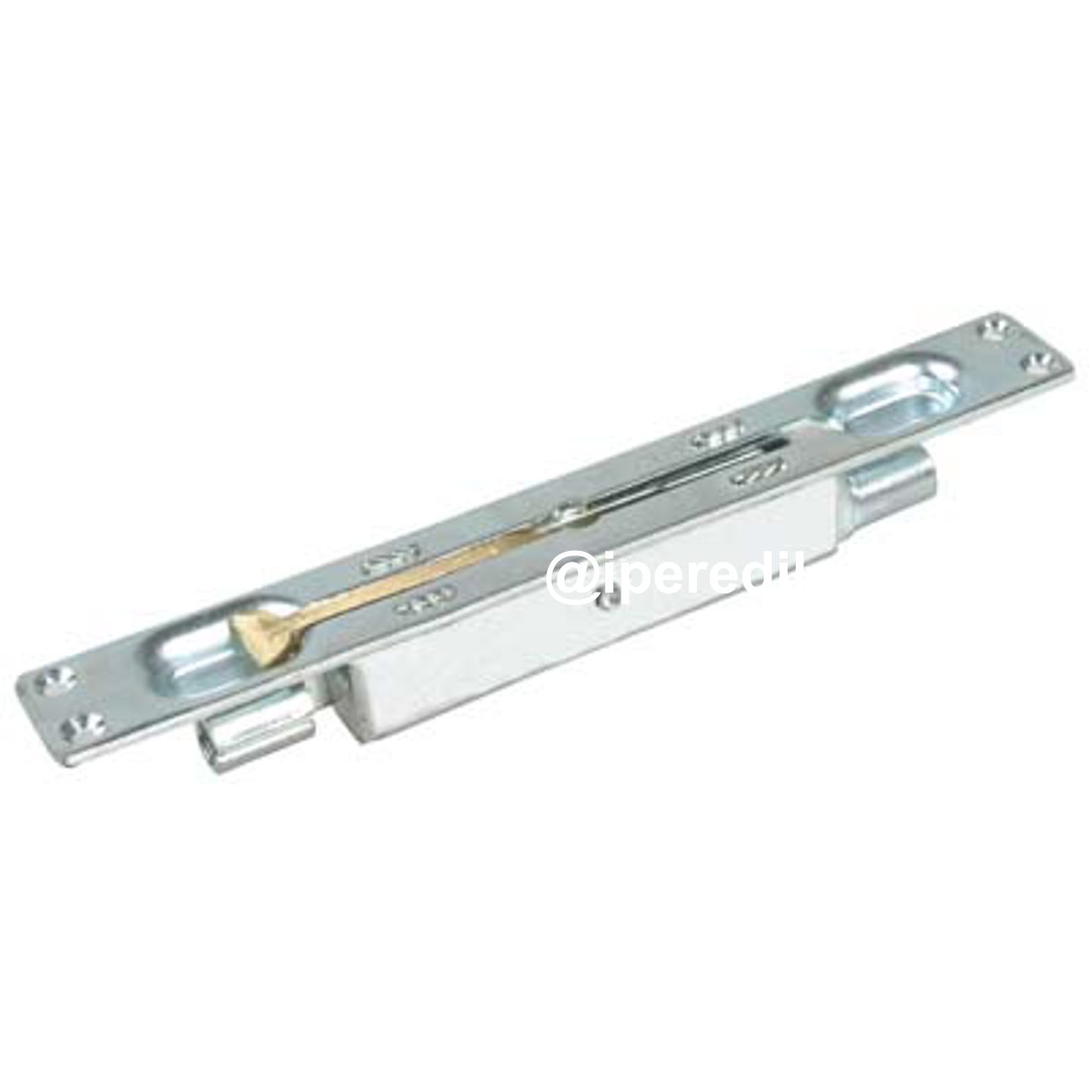 PALETTO INCASSO DOPPIA LEVA OTTONE 422 IBFM ZINCATO M8 MM 24X196X25