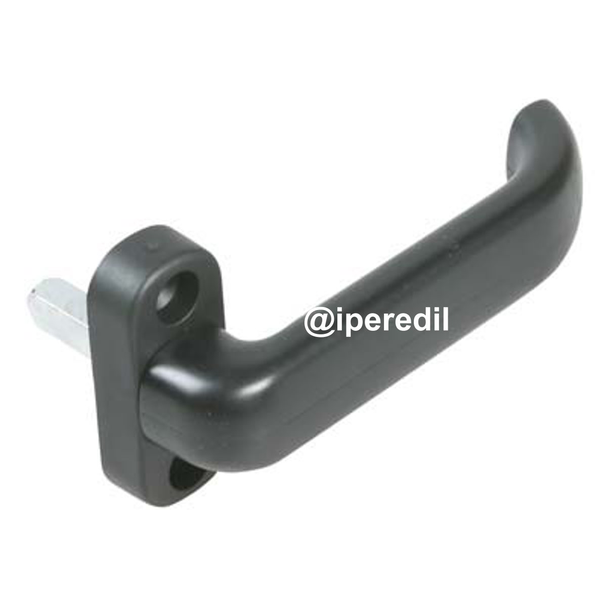 MEZZA MANIGLIA X SERRAMENTI RESINA NERA Q8