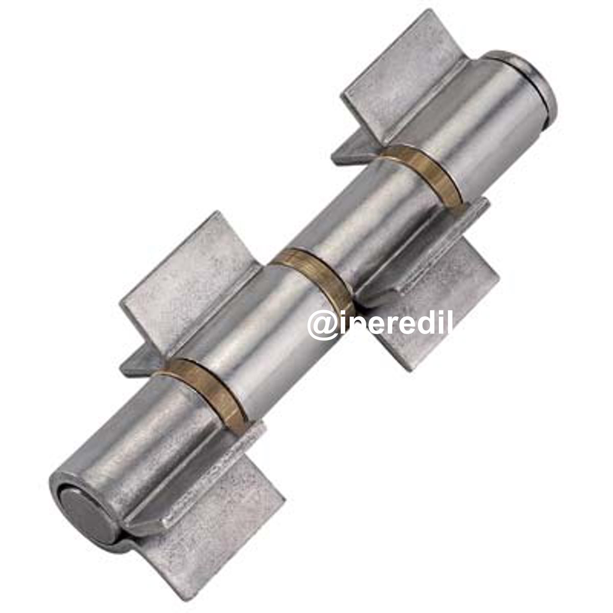 CERNIERA 4 ALI APERTE A SALDARE 135 COMBI PERNO SFILABILE E RONDELLE OTTONE MM 180