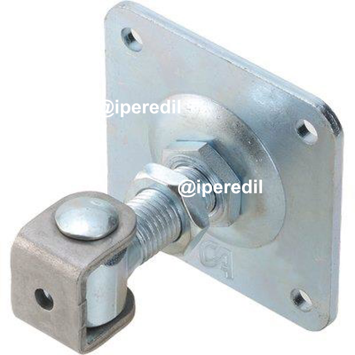 CARDINE A SALDARE CAVALLOTTO + PIASTRA 378 COMBI ZINCATO REGOLABILE M24