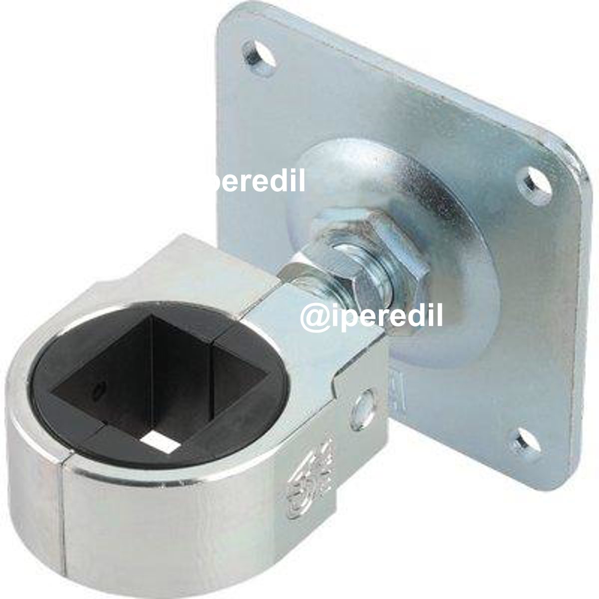 CARDINE A SALDARE MATRIX + PIASTRA 848 COMBI ZINCATO REGOLABILE M22 X TUBOLARE MM 35X35