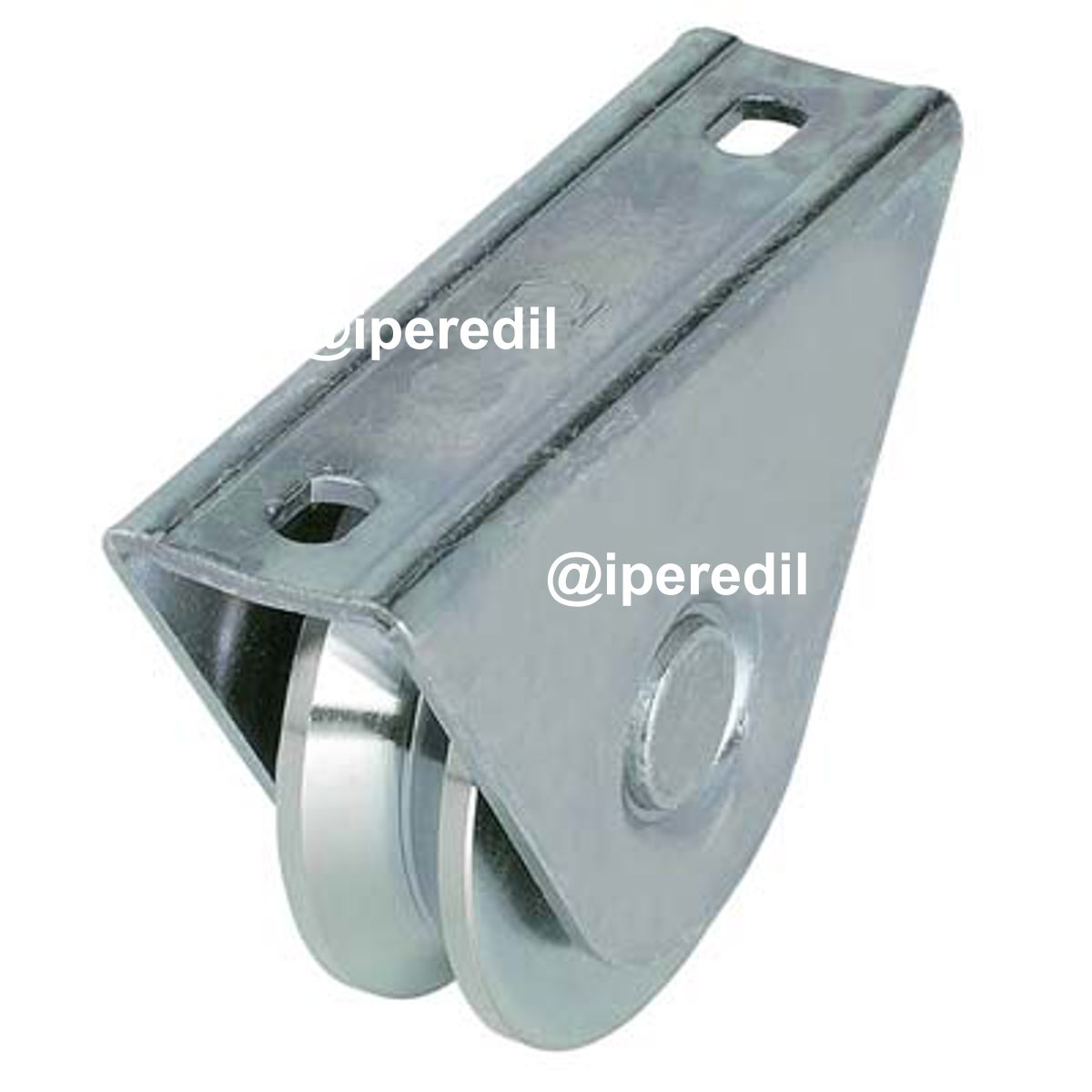 RUOTA CANCELLO A SALDARE GOLA V 412 COMBI ZINCATA SUPPORTO A CAVALLOTTO MM 80