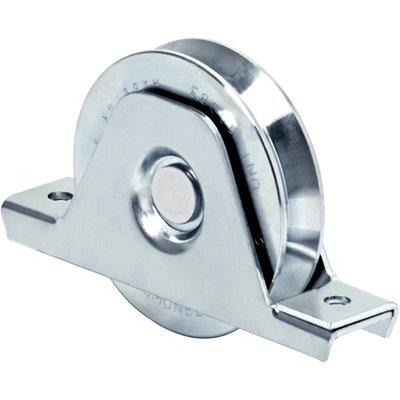 RUOTA CANCELLO A SALDARE GOLA V 335 COMUNELLO ZINCATA SUPPORTO INTERNO + CUSCINETTO MM 120