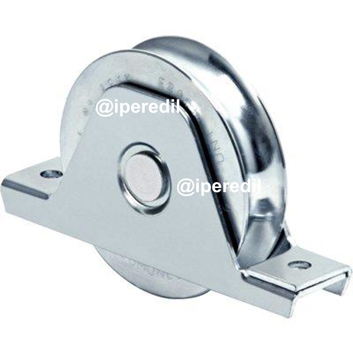 RUOTA CANCELLO A SALDARE GOLA TONDA 337 COMUNELLO ZINCATA SUPPORTO INTERNO + CUSCINETTO MM 120 - 04400242